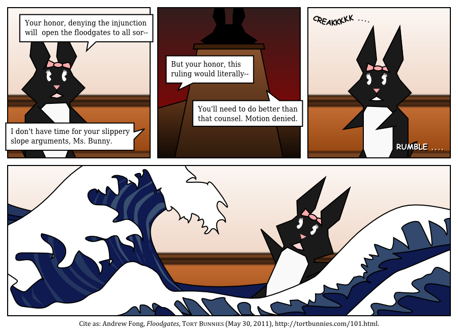 Too soon? Wait until next week's comic about tornados. Tort Bunnies comic strip