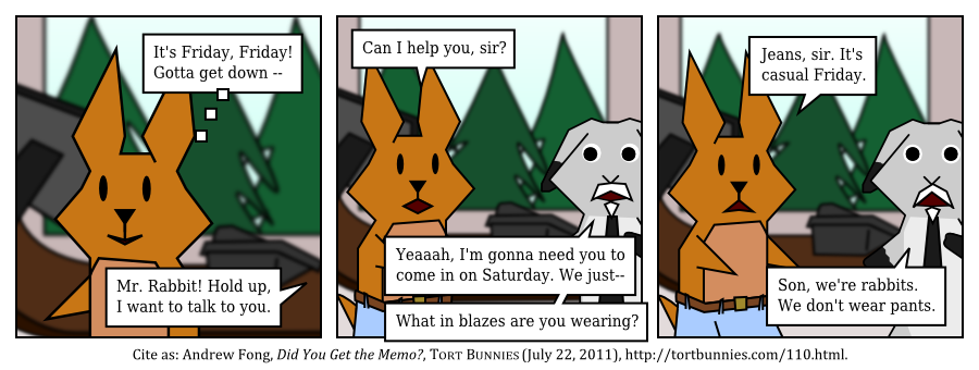 Tort Bunnies comic strip