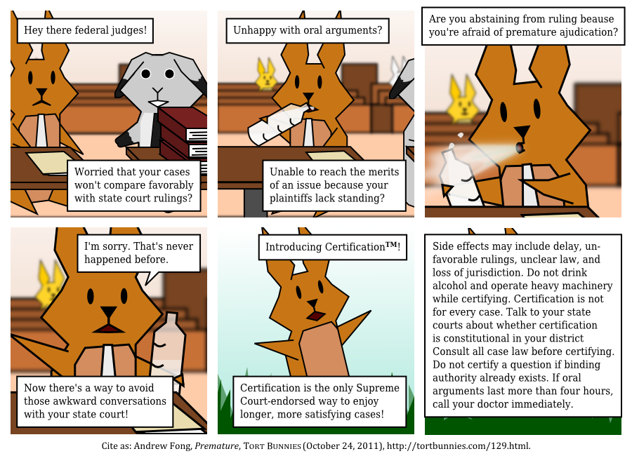Spit-takes are hard to draw. Tort Bunnies comic strip