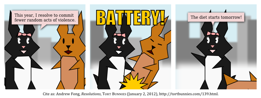 Tort Bunnies comic strip