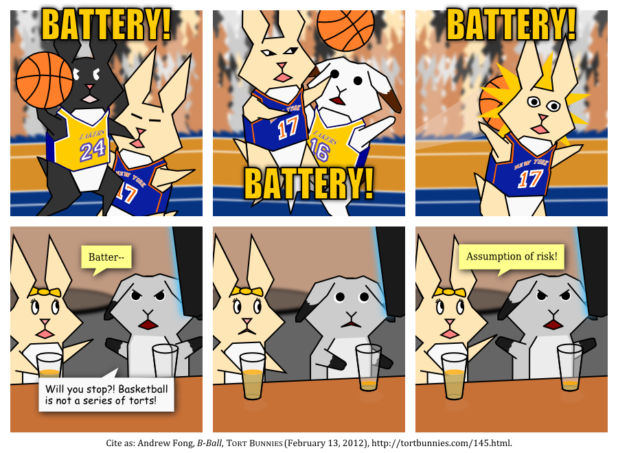 Intentional infliction of emotional distress! Tort Bunnies comic strip