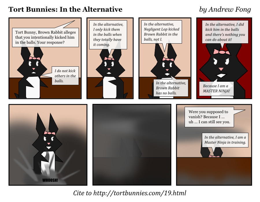 Tort Bunnies comic strip