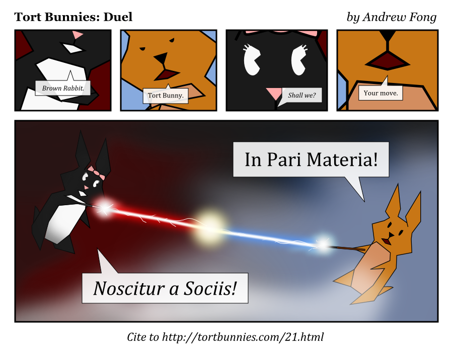 Don't cross the streams! Tort Bunnies comic strip