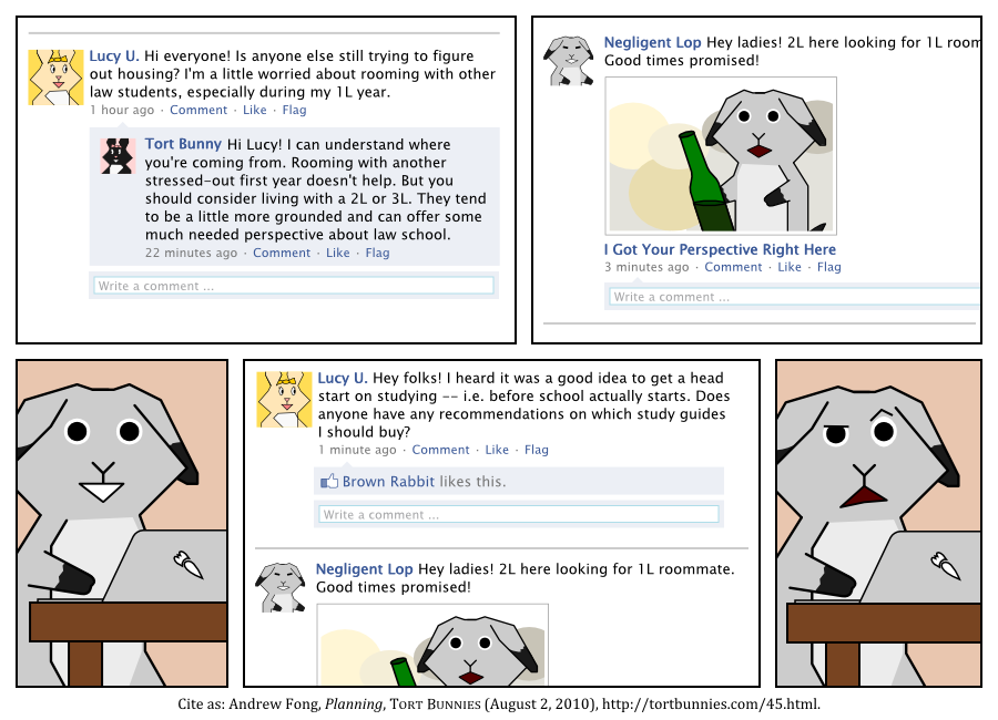 Tort Bunnies comic strip