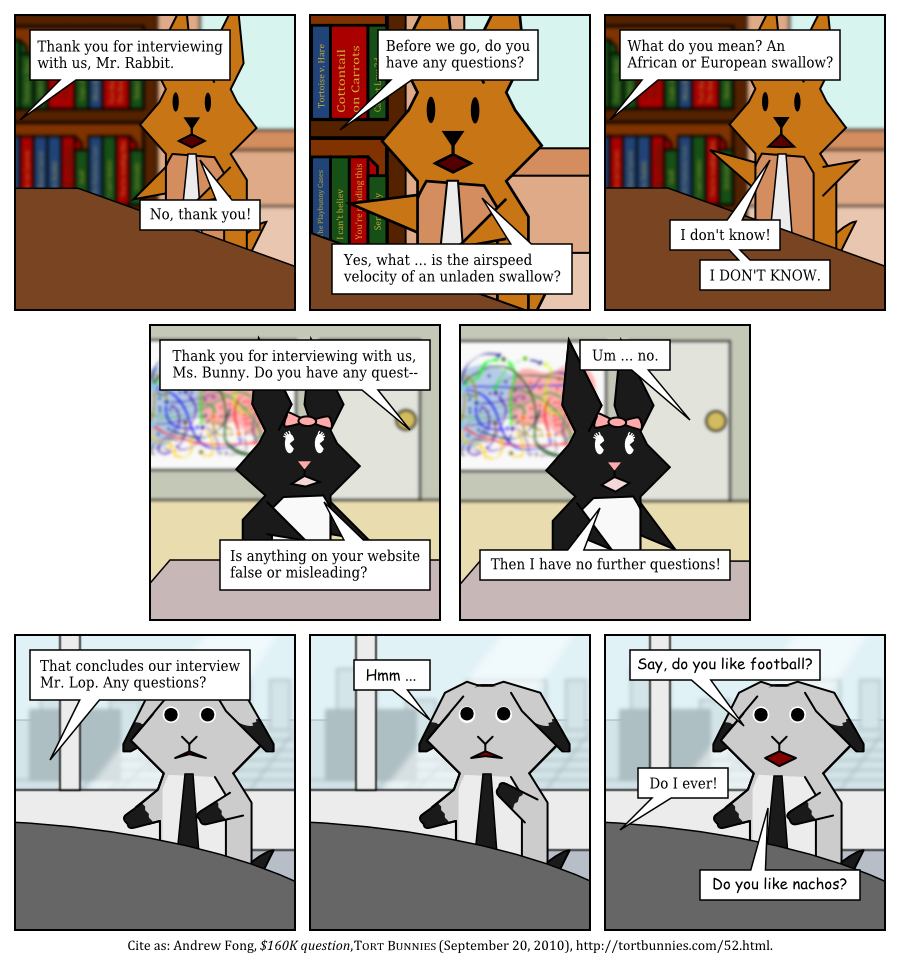 Tort Bunnies comic strip