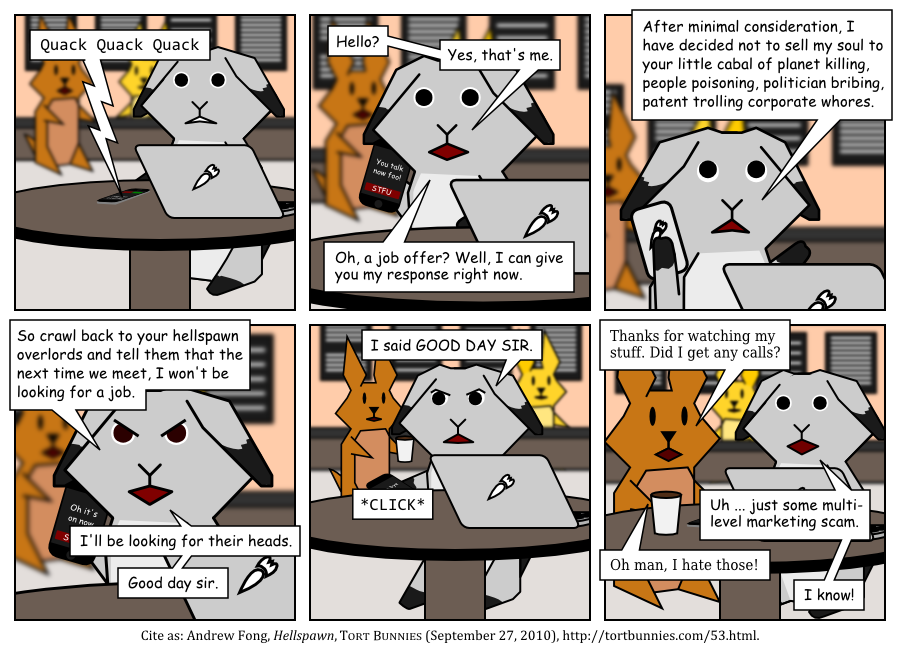 Tort Bunnies comic strip