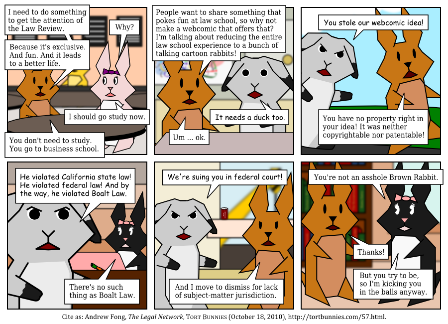 Tort Bunnies comic strip