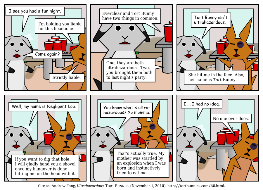 Tort Bunnies comic strip