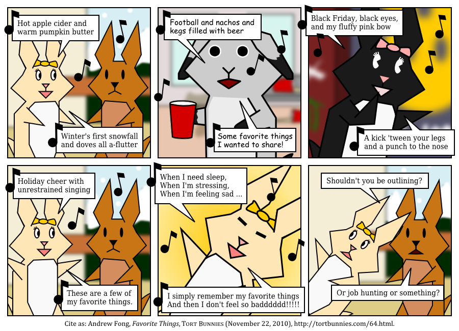 Tort Bunnies comic strip