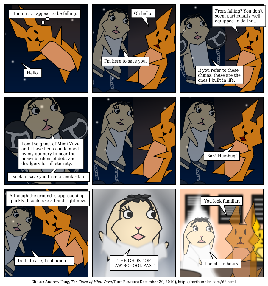 Brown Rabbit is justifiably skeptical after Comic 13. Tort Bunnies comic strip