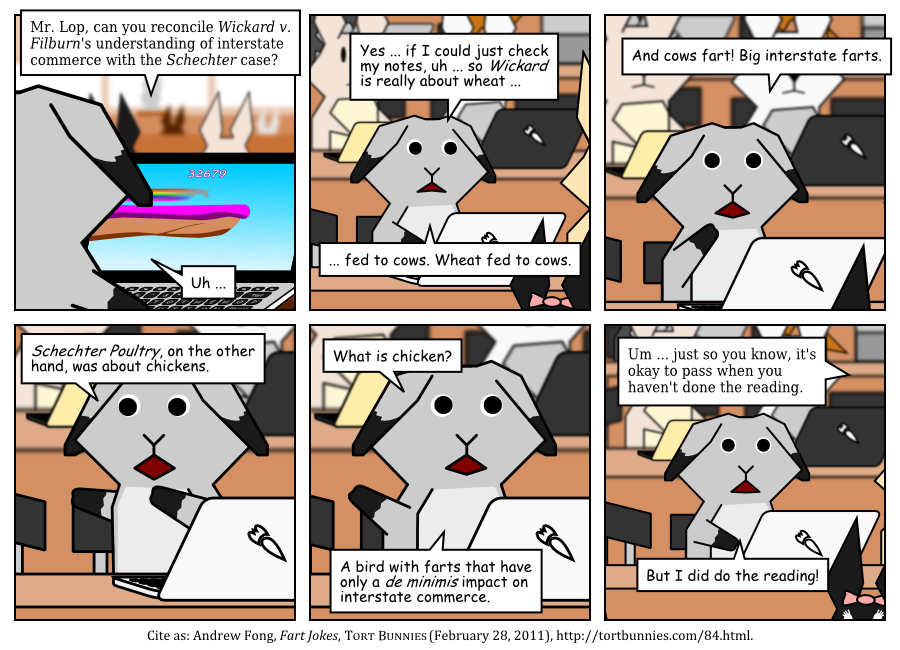 Say what? Chickenbutt. Tort Bunnies comic strip