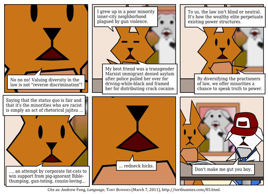 Tort Bunnies comic strip